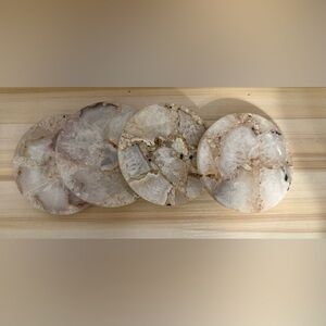 Elegant White Marble Coasters